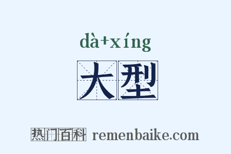 大型是什么意思的图片